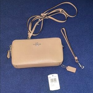 Coach Tan Leather Crossbody Bag